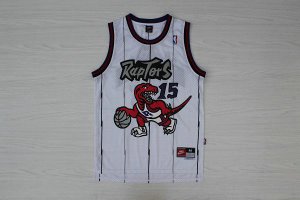 Maillot De Basket Toronto Raptors Vince Carter 15 Eyed Tennis Fans Blanc